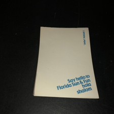 Pan Am American Airlines Vintage Note Pad Say Hello Florida Sun Fun hola shalom
