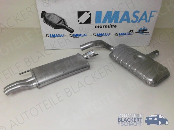 Imasaf Auspuff Set Mitteltopf+Endtopf FüR Vw Golf Iii (3) 2.0 Gti 16V 1992-1997-image