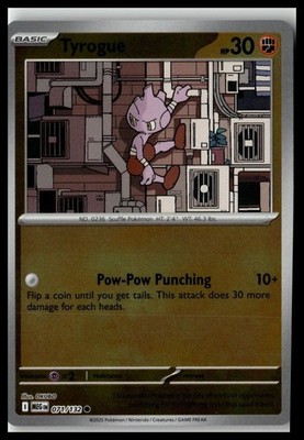 Pokemon Tyrogue (71/189) Mega Evolution LP REVERSE HOLO 