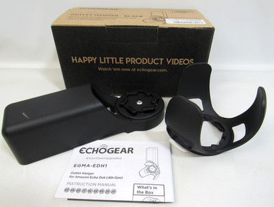 ECHOGEAR Outlet Hanger Mount for Echo Dot 4th Generation Black NEW in Box