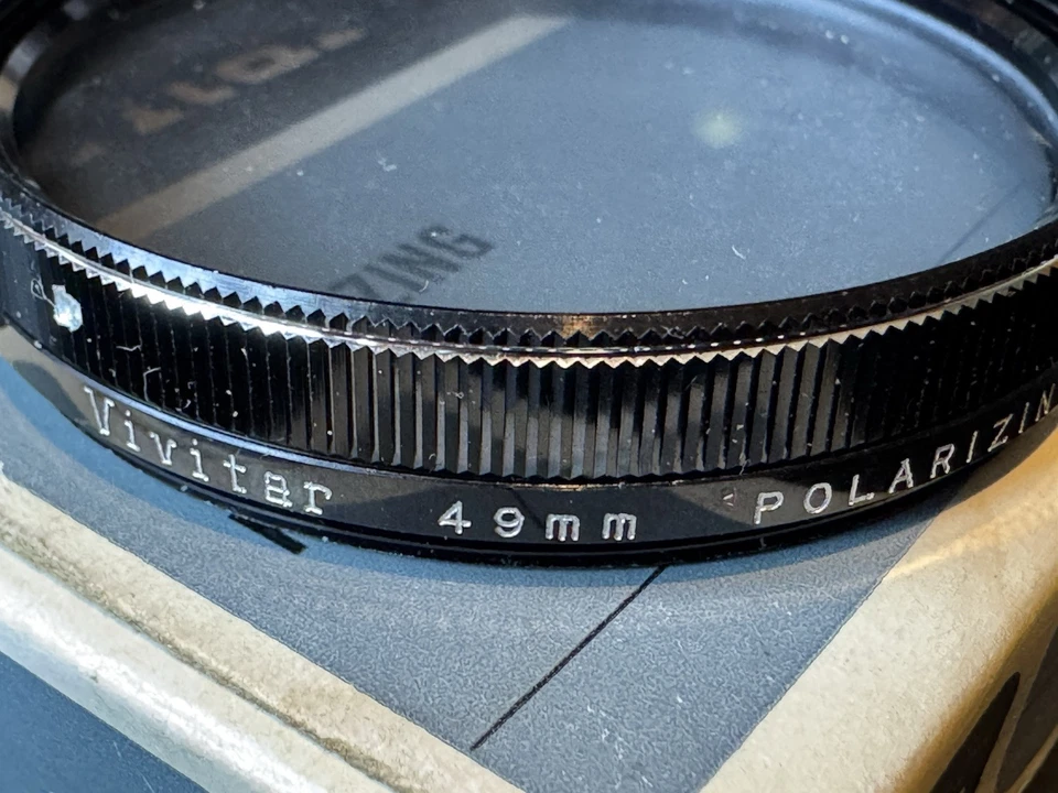 Genuine 49mm Polarizer PL Glass Lens Filter Japan 49 mm Polarizing Pol Vivitar - Image 2 of 4
