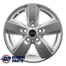 Mini R60 R61 Silver Wheel Alloy Rim 16" 6,5J ET:46 5 Star Air Spoke 140 9811729