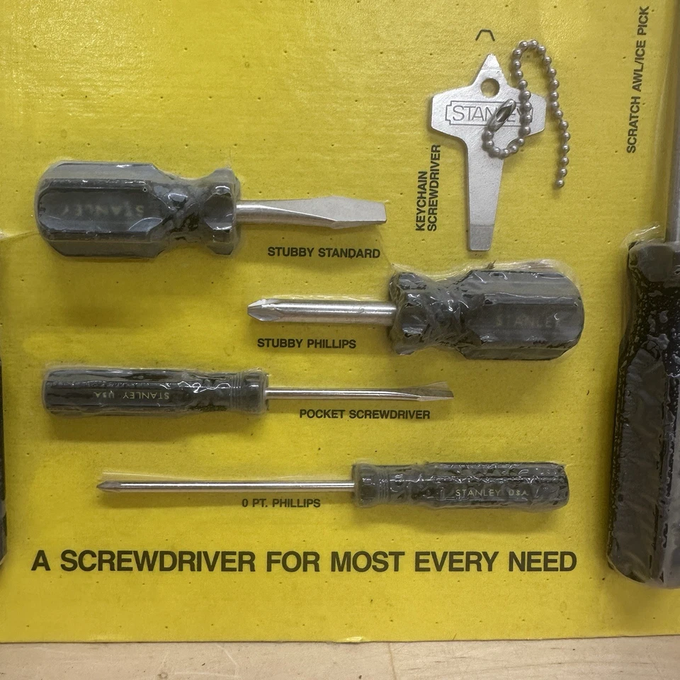 Stanley 64-016 15 Piece All Purpose Screwdriver Set, new old stock - Image 4 of 4