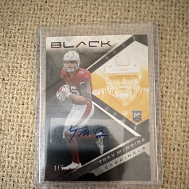Panini Black Trey McBride Rookie Auto #121 Arizona Cardinals /5 Panini Auth
