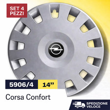 SET KIT SERIE 4 COPRICERCHI COPPE RUOTA 14" PER OPEL CORSA COD 5906/4