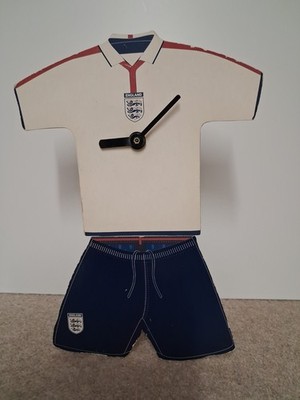England Fußball Set Uhr, selten Vintage Anfang 2000er Jahre, gut funktionierend 