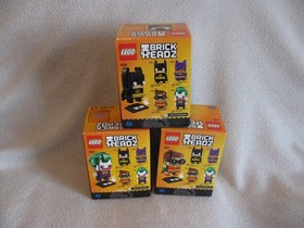 LEGO Brick Headz DC Batman 41585, Robin 41587, Joker 41588 Lot  NIB