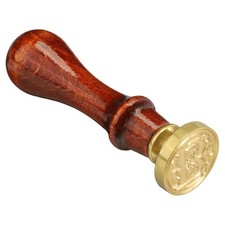 Letter Wax Seal Stamp Alphabet B Wooden Handle Removable Brass Head Classic