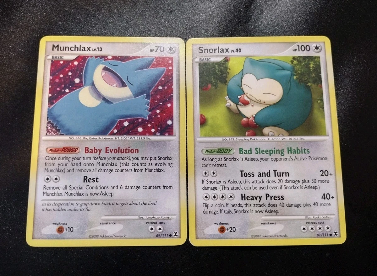 Munchlax Pokémon TCG Cards for sale | eBay