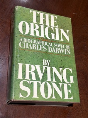 The Origin Irving Stone 1980 1st Edition Darwin Biographical Novel HC DJ B-3326