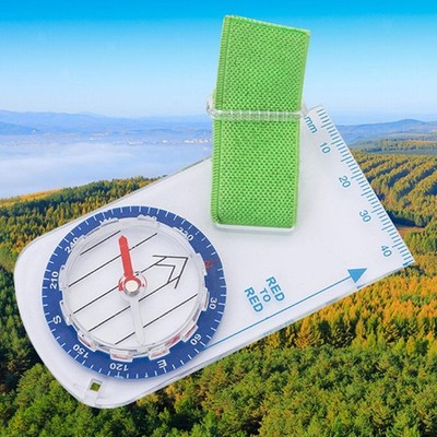 Orientierungslauf-Kompass, Kartenlese-Taschenkompass für Camping, Wandern,