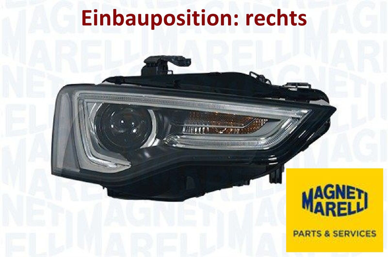 MAGNETI MARELLI 711307024201 Hauptscheinwerfer rechts Scheinwerfer für Audi