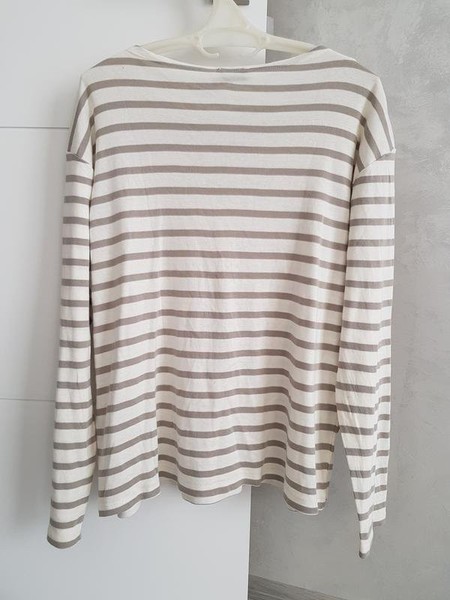 Women Closed Pullover Grey Cotton S-M