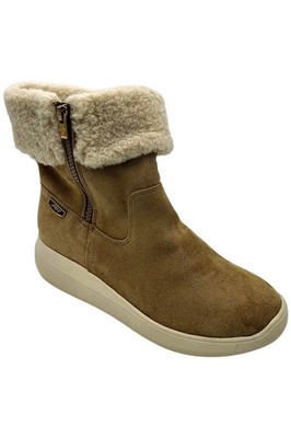 Anne Klein Sport Womens Frizby Faux Fur Booties Natural