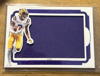 2025 Panini National Treasures Justin Jefferson /75 LSU Tigers #SIL-JJN