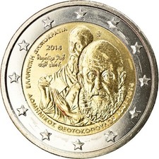 [#794167] Griechenland, 2 Euro, Teotokoupolos, 2014, UNZ, Bi-Metallic, KM:New