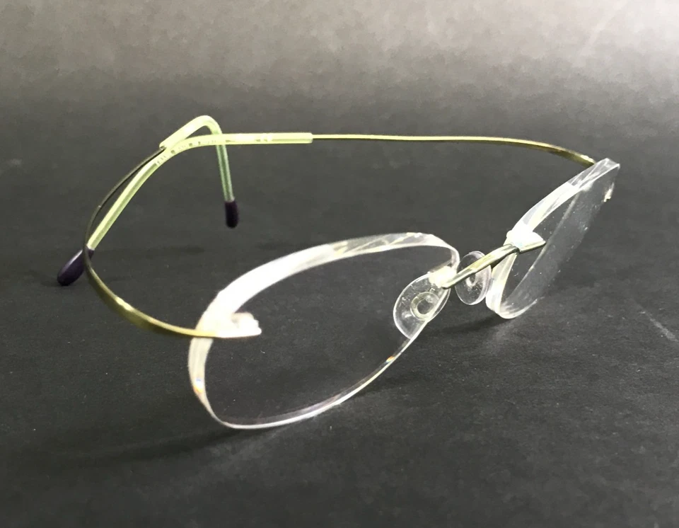 Monturas de gafas Silhouette M6460 745 6052 verde claro sin montura ovaladas 48-20-140 Foto 2 de 4