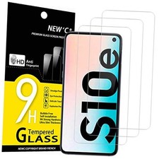 3 Pack Designed for Samsung Galaxy S10e Screen Protector Tempered Glass, Case