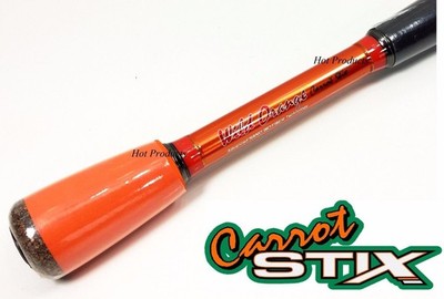 SPINNING Fishing Rod Carrot Stix WILD ORANGE 6' 6'7'' 7' Ultra Light Medium Heavy
