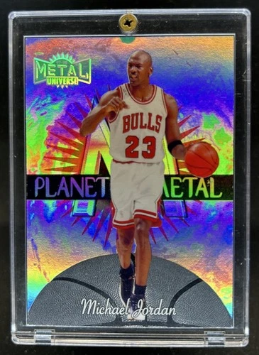1997-98 Skybox Metal Universe Michael Jordan Planet #1 PM Bulls