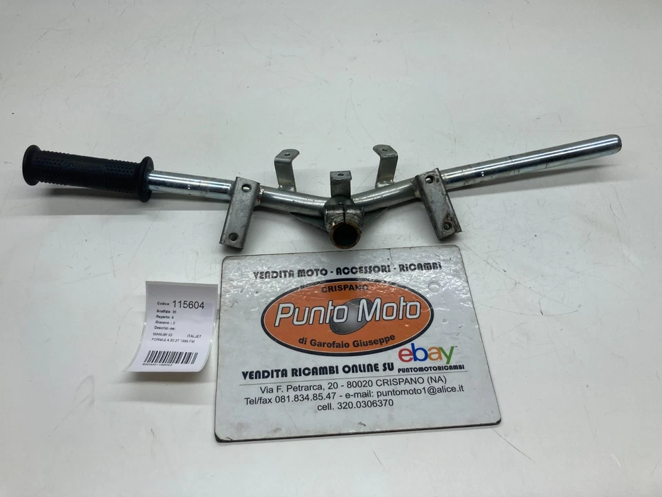 MANUBRIO STERZO HANDLEBAR STEERING WHEEL ORIGINALE ITALJET FORMULA 50 2T 1996 FM - Immagine 3 di 4