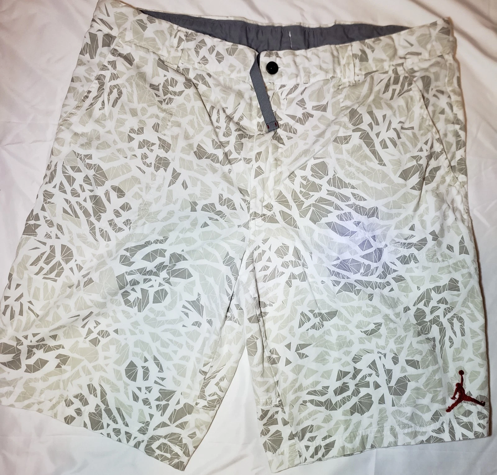 Jordan Jumpman pantaloncino chino uomo con coulisse e zip geometrica taglia 38