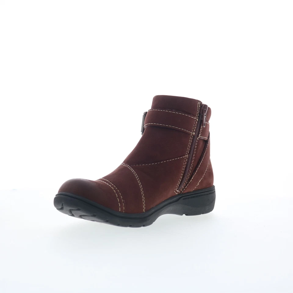 Clarks Carleigh Dalia bottillon pour femmes en nubuck rouge - Photo 4/4