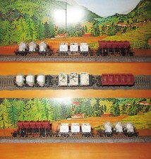 Rivarossi HO lotto 4, 3 carri merci 2408, 2 e 2407 e 2409