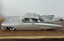 Jada 124 Scale 1959 Cadilliac Deville Toy Model Car 50660-9 Silver Dub City