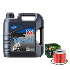 Wartungs-Set für Suzuki GS 850 G GS850 Bj. 1981, LIQUI MOLY 10W-40 4L, Ölfilter