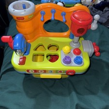 Musical Learning Workbench Toy Lights  Sounds Tool Bench for Toddler 1-3 Y