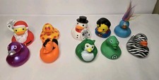 Lot Of 10 Rubber Duck Toys- Various Themes