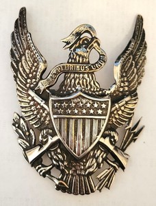 Plated Indian Wars Infantry 1881 Dress Helmet Plate Reproduction