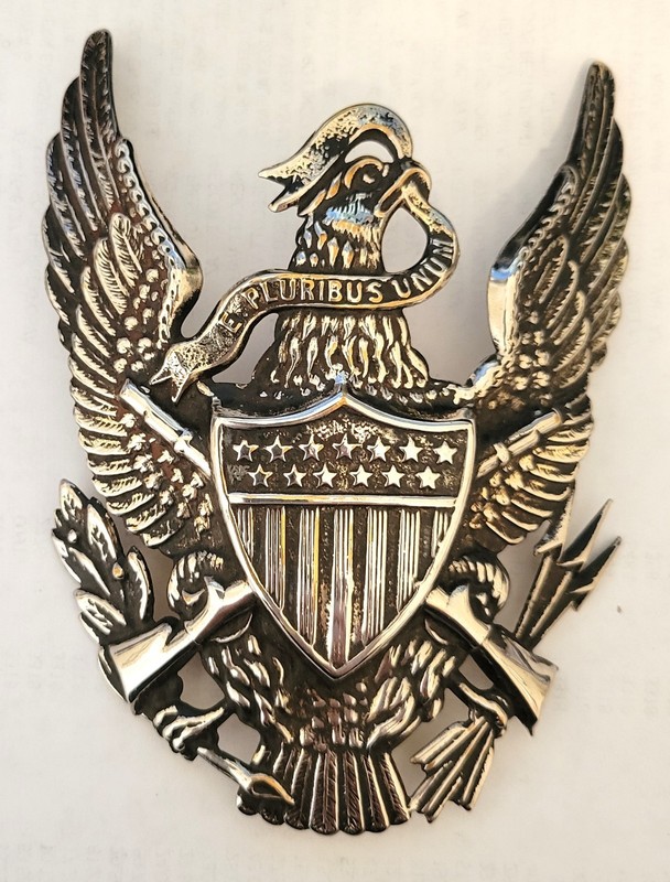 Plated Indian Wars Infantry 1881 Dress Helmet Plate Reproduction
