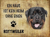 Holzschild 30X40 Cm Rottweiler Hund Ohne Kein Heim Deko Geschenk Holz Schild