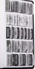 DiverseBee Laminated Bible Tabs (Large Print, Easy to Apply), Bible Study Journa