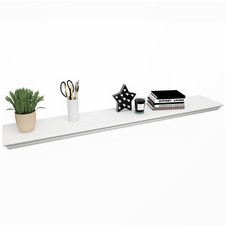 8" Deep Floating Shelves Wall Mounted Shelf White, 48inch 