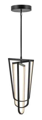 Fredrick Ramond FR31037 Onyx 15"W LED Abstract Pendant - Black - Picture 5 of 5