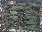ORIGINAL VINTAGE DIECAST DINKY TOYS JOB LOT MILITARY VEHICLES MOSTLY REPAINTS