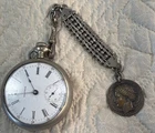 Antique American Waltham Watch Co Pocket Watch Roman Dial Running