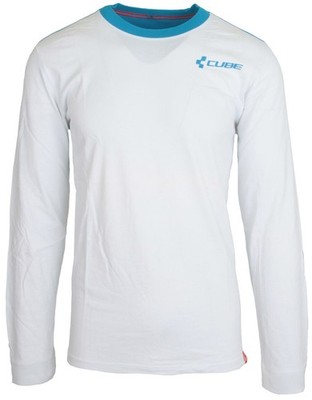 Cube After Race Herren Langarm Shirt Sweatshirt Weiß Größe XL 100% Baumwolle