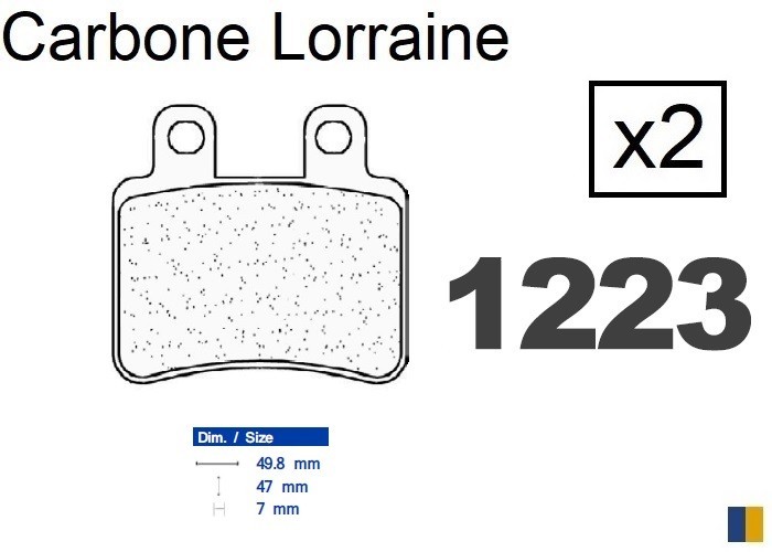 Plaquettes Carbone Lorraine frein avant XT 125 R balade trail et ville