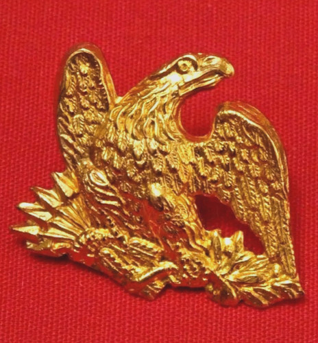 19th CENTURY Original Restrike 1850's Brass Eagle  1" x 1"