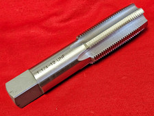 1-1/4-12 NF Taper Hand Tap DWTT1-1/4-12 Carbon Steel RH 4FL by Drill America