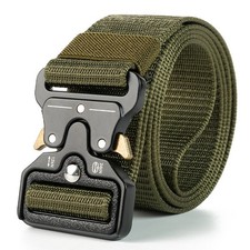 MEN Casual Military Tactical Army Adjustable Quick Release Belts- Army Green US