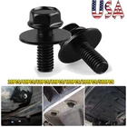 Car Body Bolts Screw Fastener Fender M6-1.0x 16mm Long-10mm Hex-17mm Washer US