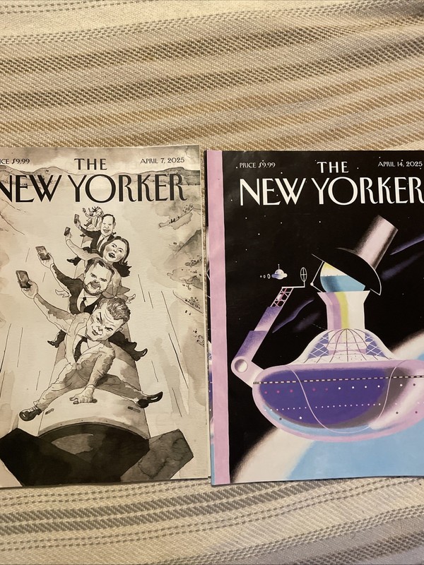 New Yorker Magazine April 2025 Lot Of 2 Used