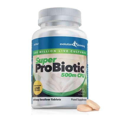 Lactobacillus Acidophilus Probiotics 500M Live Cultures - 60 Tablets  