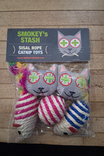 Sisal Rope Catnip Cat Toys Set Feather Mouse Rope Ball Toys