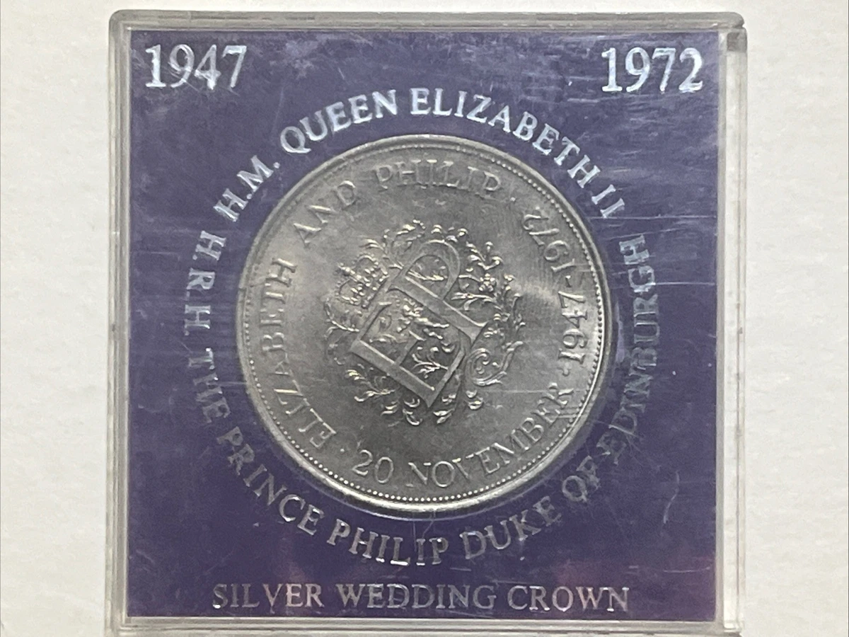 SILVER WEDDING COIN 英国 エリザベス女王 記念 英国史上最長となる国王の結婚生活を祝う豪華プログラム 「女王